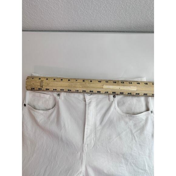 Everlane Curvy Cheeky Jeans High Waist Straight Leg Stretch White Size 31 - Picture 9 of 12